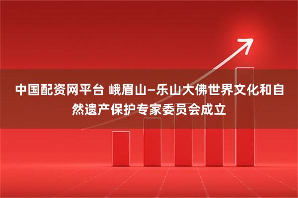 中国配资网平台 峨眉山—乐山大佛世界文化和自然遗产保护专家委员会成立
